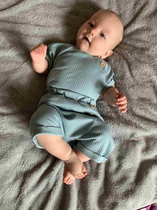 NEW BABY Kojenecká letní souprava tričko a kraťásky Practical