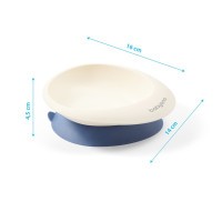 BABYONO Miska s přísavkou a lžičkou 230 ml 6m+
