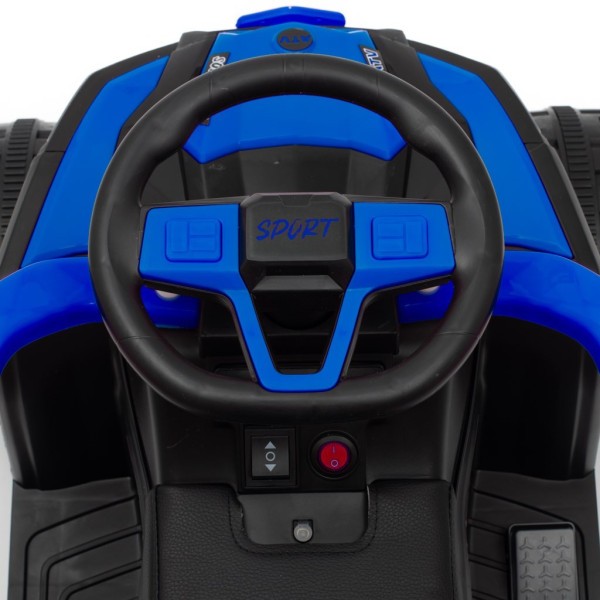 BABY MIX Dětské elektrické odrážedlo Ruggy s vodící tyčí