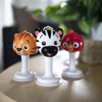 BABY EINSTEIN Chrastítka, Set 3 ks s přísavkami Rattle&Jingle Trio 6m+