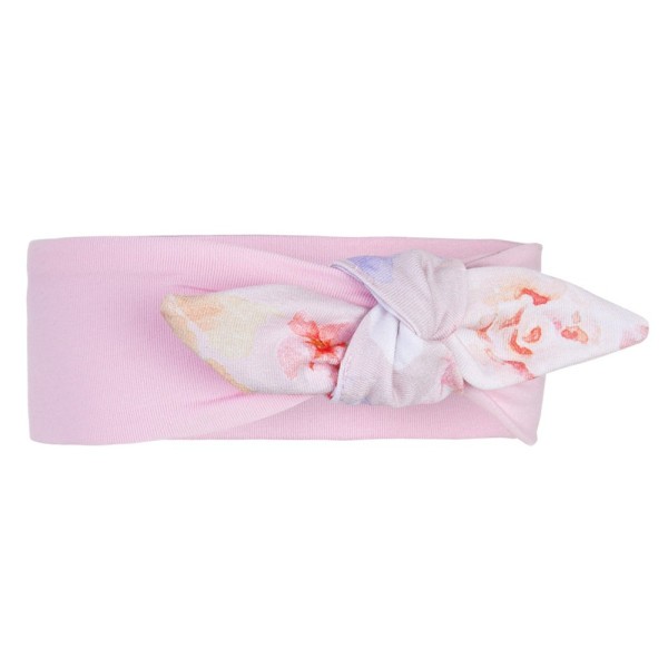 LITTLE ANGEL Body šaty tenké KR set Outlast® - růžová baby/sv.růžová květy