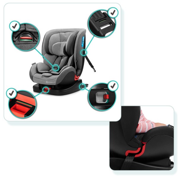 Autosedačka Kinderkraft Vado Isofix 0-25kg black 2020