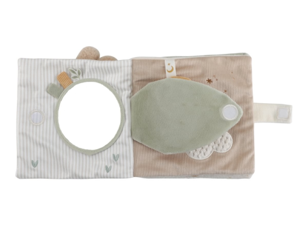 LITTLE DUTCH Textilní knížka s aktivitami Newborn Naturals