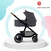 KINDERKRAFT Kočárek kombinovaný Everyday 2v1 Black Dark Grey