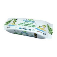 4x MY HAPPY PLANET 100% Bio Ubrousky vlhčené odbouratelné 60 ks + AQUAINT 500 ml