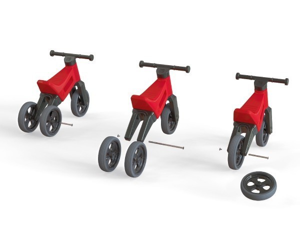 Odrážedlo FUNNY WHEELS Rider Sport modré 2v1, výška sedla 28/30cm nosnost 25kg 18m+ v sáčku