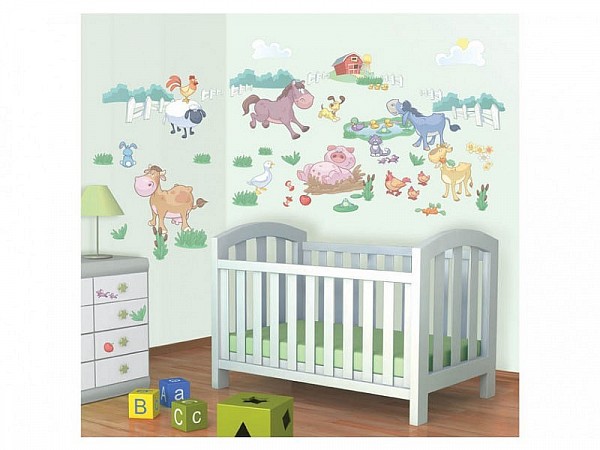 Samolepky Walltastic » Dekorace Baby Farma