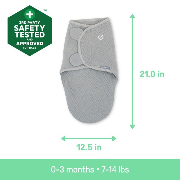 INGENUITY Zavinovačka SwaddleMe™ Ulitka mušelín 1,0 TOG