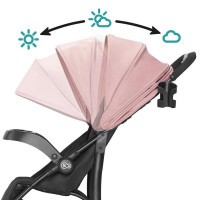 Kočárek sportovní Cruiser pink Kinderkraft + Dětské odrážadlo 2WAY Next