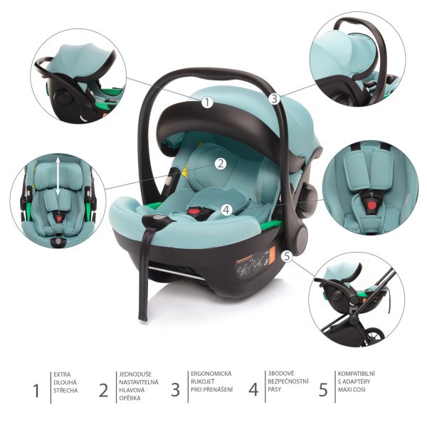 ZOPA Autosedačka XM Plus i-Size bundle 40-87cm