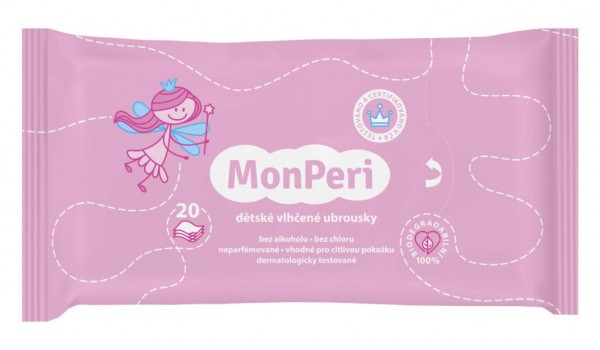 MonPeri Vlhčené ubrousky 20 ks