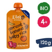 Ella's Kitchen BIO Dětská rýže, banán a meruňka (120 g)