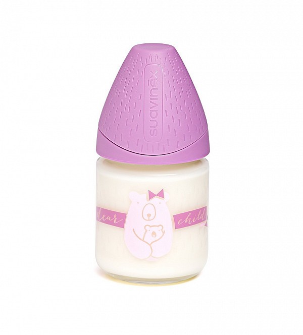 Suavinex MFL Láhev SKLO 120 ml anatomická savička