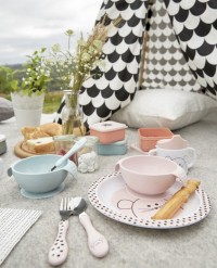 Miska Lassig Bowl Silicone pink with suction pad Miska Lassig Bowl Silicone pink with suction pad