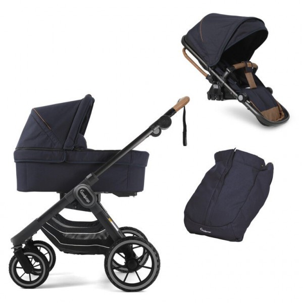 Emmaljunga set NXT90 2021 black outdoor | ERGO outdoor navy