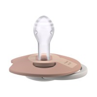 LOVI Dudlík svítící silikonový dynamický PRIME 2ks Ivory/Blush