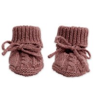 LODGER Capáčky Knit Cable vel. 0 - 6 měsíců