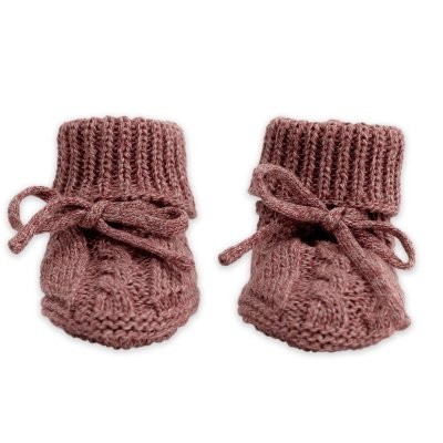 LODGER Capáčky Knit Cable vel. 0 - 6 měsíců