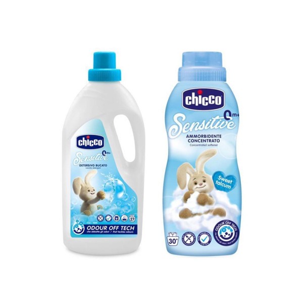 Sensitive 1,5 l + Aviváž konc. Sladký Pudr 750 ml