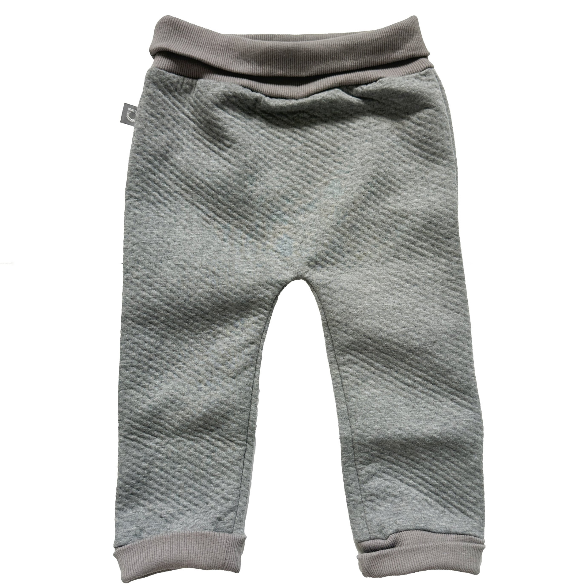 PINKIE tepláčky Light Grey Quilt