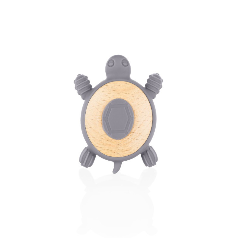 ZOPA Silikonové dřevěné kousátko Turtle