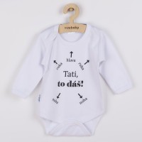 NEW BABY Body s potiskem Tati, to dáš!