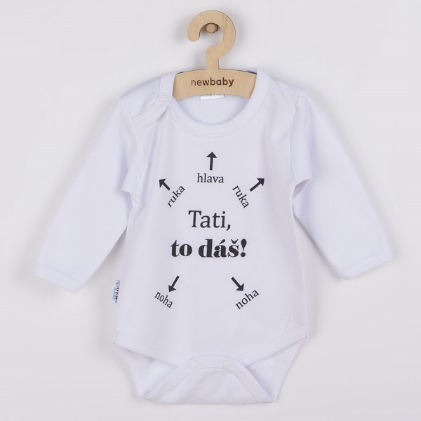 NEW BABY Body s potiskem Tati, to dáš!