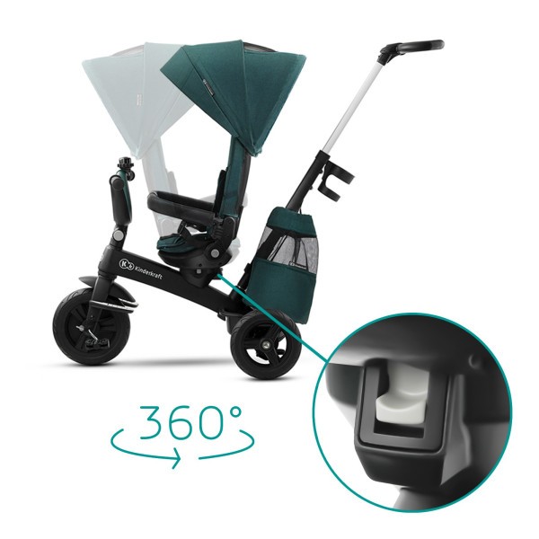 KINDERKRAFT Tříkolka Easytwist Platinum Premium