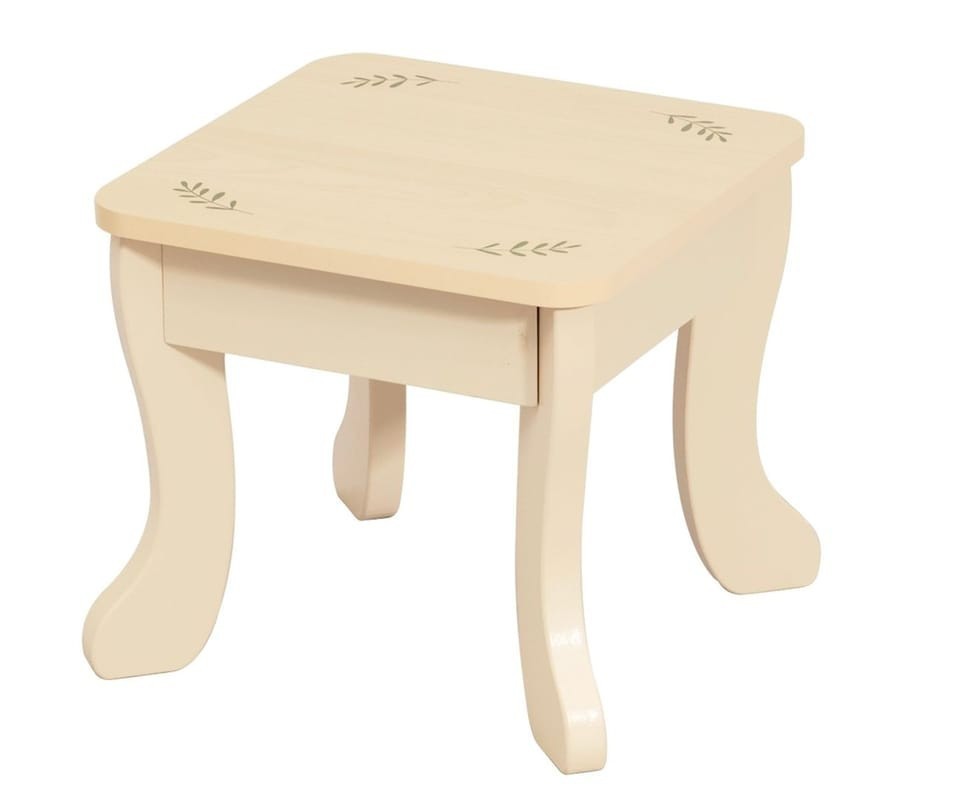 MILLY MALLY Velký dřevěný toaletní stolek pro děti s LED osvětlením a stoličkou Elly