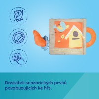 CANPOL BABIES Edukativní plyšová kniha FOX