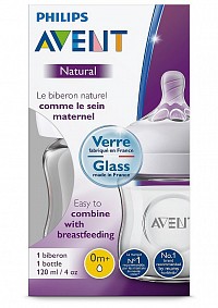 Láhev Avent Natural skleněná 120 ml