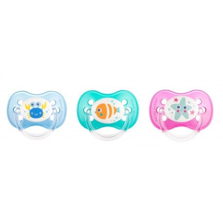 Canpol babies Dudlík 6-18m silikonový třešinka NATURE