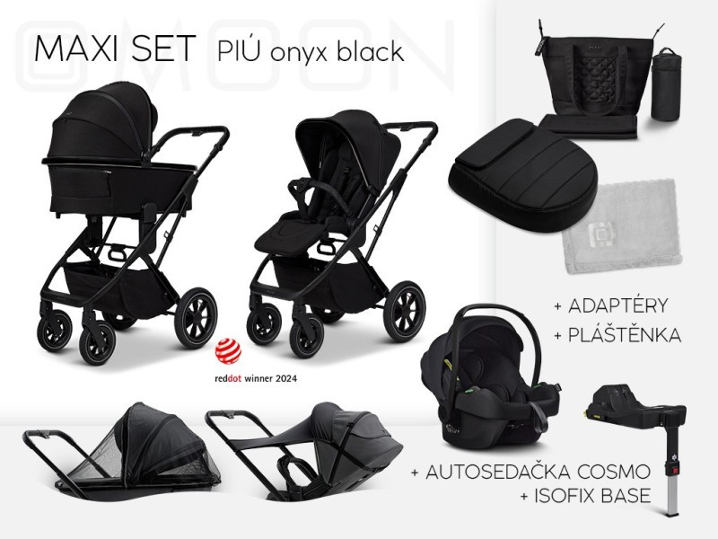 MOON PIÚ MAXI SET Kombinovaný kočárek