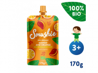 Smushie BIO Ovocné smoothie s mangem, pomerančem a datlemi (170 g)