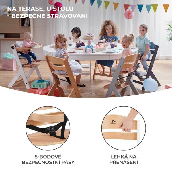 KINDERKRAFT Židlička jídelní Enock