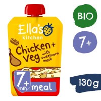 Ella's Kitchen BIO Kuřátko s kukuřičnou kaší (130 g)