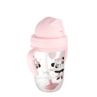 CANPOL BABIES Nevylévací hrneček se slámkou a závažím EXOTIC ANIMALS 270ml