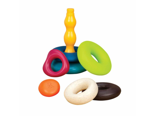 B-TOYS Pyramida z kroužků