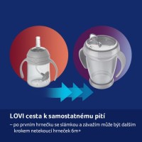 LOVI První hrneček se slámkou a závažím 150ml