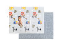 TAF TOYS Hrací deka pěnová 150x200 cm + kartičky na označení věku