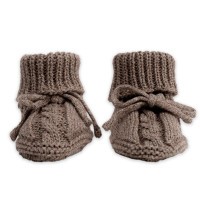 LODGER Capáčky Knit Cable vel. 0 - 6 měsíců