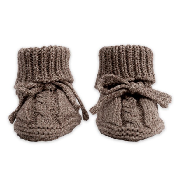 LODGER Capáčky Knit Cable vel. 0 - 6 měsíců