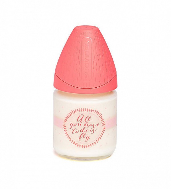 Suavinex MFL Láhev SKLO 120 ml anatomická savička