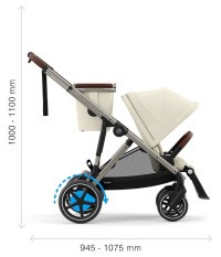 CYBEX Gold e-Gazelle S Sportovní/sourozenecký kočárek + DÁREK kód na slevu GOLD10