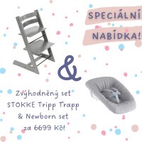 AKČNÍ SET Stokke® Tripp Trapp® židlička + Newborn Set AKČNÍ SET Stokke® Tripp Trapp® židlička + Newborn Set