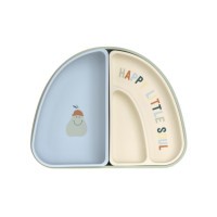 LÄSSIG Silikonový jídelní set Dish Set Silicone Section Happy Fruits