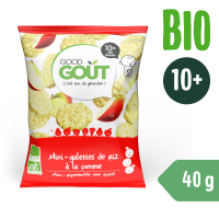 GOOD GOUT BIO MINI RÝŽOVÉ KOLÁČKY S JABLKY 40 G