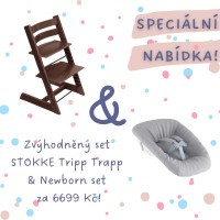 AKČNÍ SET Stokke® Tripp Trapp® židlička + Newborn Set AKČNÍ SET Stokke® Tripp Trapp® židlička + Newborn Set