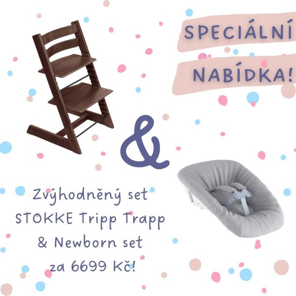 AKČNÍ SET Stokke® Tripp Trapp® židlička + Newborn Set