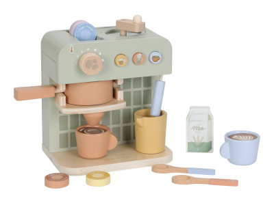 Kávovar na kapsle dřevěný